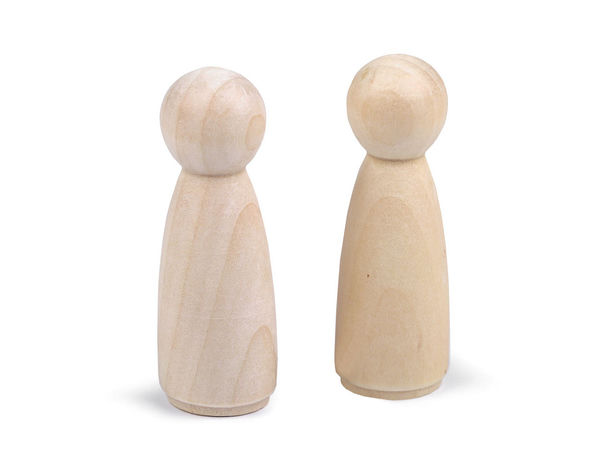 Premium Unfinished Wooden Peg Doll Bodies (26x76 mm) - Natural Wood Figurines for DIY Crafts and Board Game Pieces