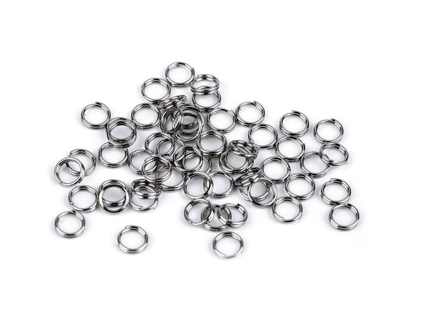 Premium 4mm Stainless Steel Split Jump Rings - Double-Loop Jewelry Connecting Elements (5g Pack)