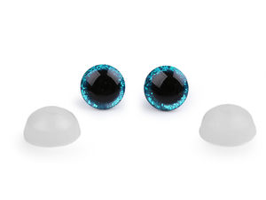 Premium 12mm Glitter Safety Eyes with Washers for DIY Doll Making, Amigurumi, & Plush Stuffed Animals