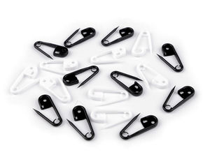 Premium Plastic Knit Stitch Holders & Safety Pins for Knitting and Crochet (8x24 mm)