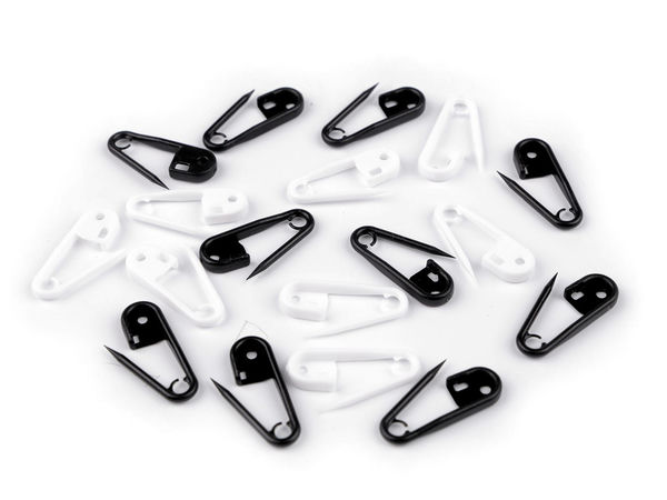 Premium Plastic Knit Stitch Holders & Safety Pins for Knitting and Crochet (8x24 mm)
