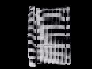 Premium Plastic Canvas Grid for DIY Handbag & Purse Making - Shaped Mesh Template for Crochet, Embroidery, and Ribbon Crafting