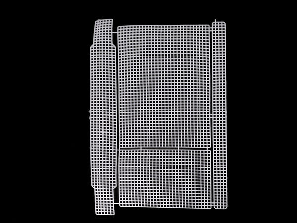 Premium Plastic Canvas Grid for DIY Handbag & Purse Making - Shaped Mesh Template for Crochet, Embroidery, and Ribbon Crafting