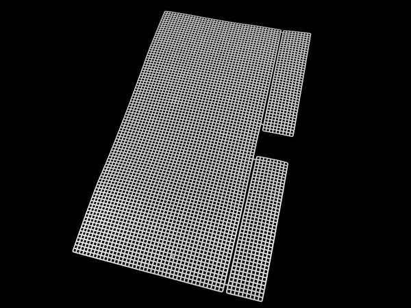 Premium White Plastic Canvas Grid for DIY Purse & Handbag Making - Embroidery Mesh for Crochet, Yarn, and Ribbon Crafting