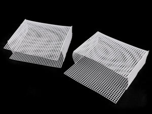 Premium White Plastic Canvas Grid for DIY Handbag & Purse Making - Craft Mesh for Embroidery, Crochet, and Ribbon Weaving