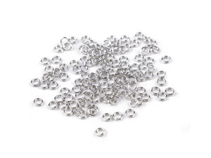 High-Strength 4mm Double Split Rings - Premium Metal Connecting Jump Rings for Jewelry Making, Charms, Keychains, and Crafts (20g Pack)