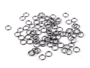 Premium Double Split Jump Rings (8mm) - Heavy-Duty Metal Connecting Rings for Jewelry Making, Haberdashery, and Crafts (Approx. 140-Pack)