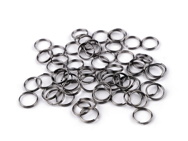 Premium 10mm Double Split Rings - Durable Metal Connecting Rings for Haberdashery, Jewelry Making, and Accessories (20g Pack)