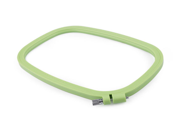 Premium Plastic Embroidery Frame with Metal Tightening Screw - Pastel Green Light