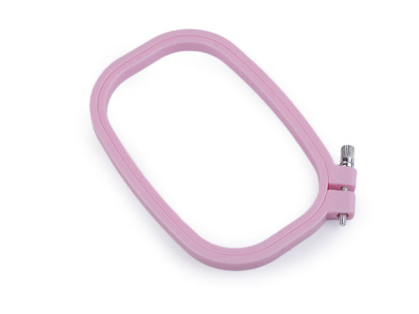 Premium Adjustable Plastic Embroidery Hoop - Crafting Frame with Metal Tension Screw