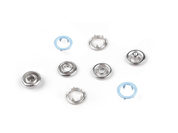 Roland Baby Premium Metal Snap Fasteners (Ø10 mm) for Thin Fabrics | 4-Part Press Stud Set