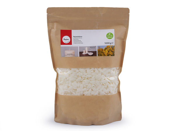 Premium Rapeseed Wax Pellets for Candle Making – 1000g Eco-Friendly Sustainable Canola Wax Pastilles for Container Candles