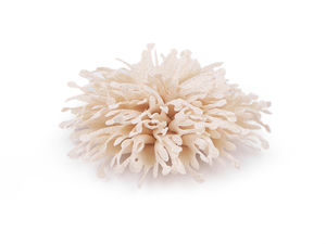 Elegant Ruffled Fabric Flower Applique - 10 cm Sew-On or Glue-On Floral Accent