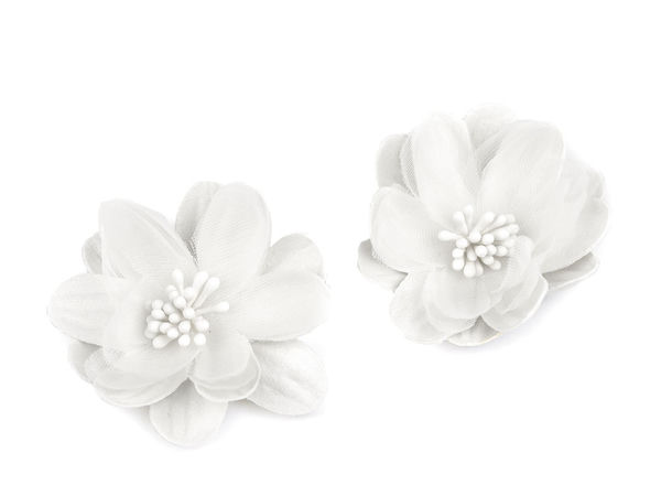 Premium Decorative Fabric Flowers with Pistils for DIY Crafts, Wreaths & Hair Accessories