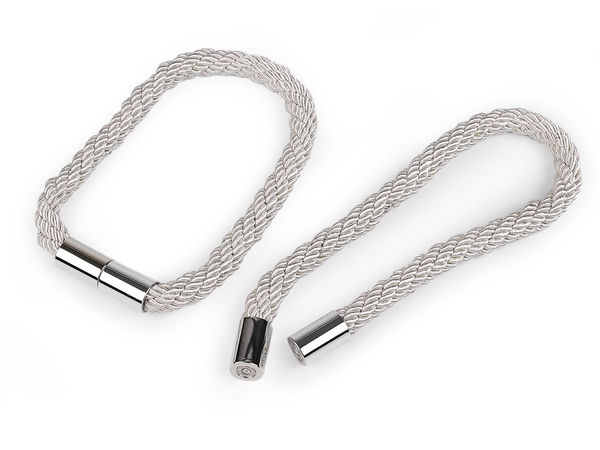 Premium Magnetic Curtain Tiebacks - Decorative Braided Drape Holdbacks and Clips for Window Treatments