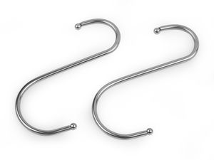 Premium S-Shaped Metal Display Hook - 10 cm Nickel Utility Hook for Retail Store Displays, Organizing & Crafts