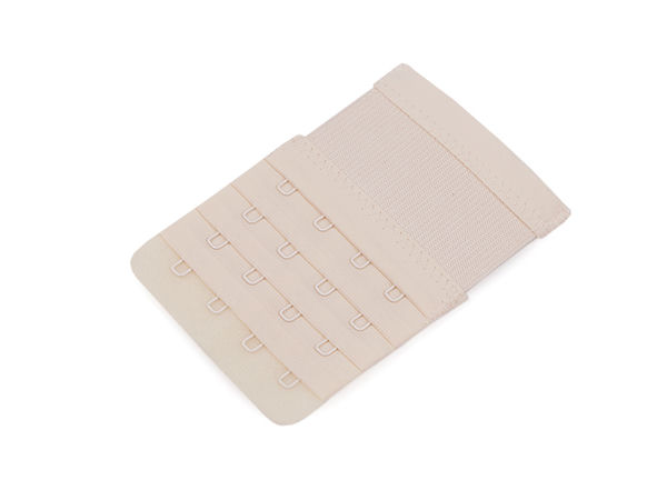 Premium 4-Row Bra Extender Hook and Eye Elastic Tape, 70mm Width