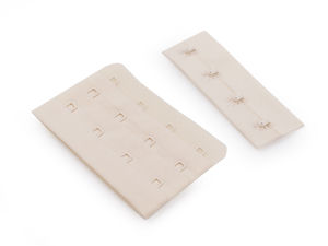 Premium 4-Row Hook and Eye Bra Fastener (75mm) - Plush-Backed Lingerie & Swimwear Closure for Full-Figure Support