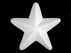 3D Polystyrene Foam Star - Ø14 cm DIY Craft & Christmas Decoration Base