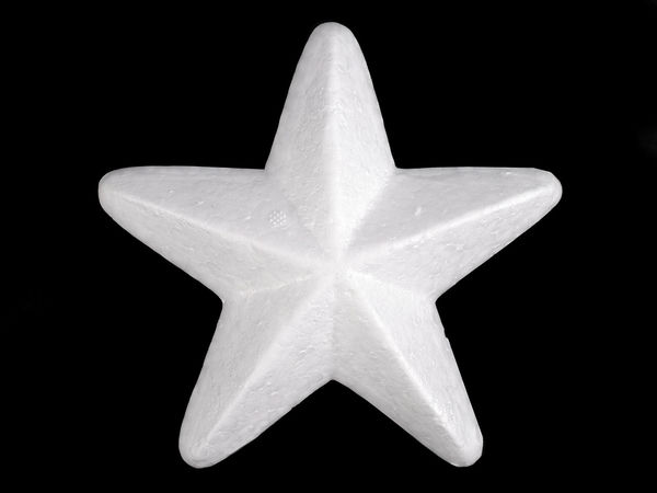 3D Polystyrene Foam Star - Ø14 cm DIY Craft & Christmas Decoration Base