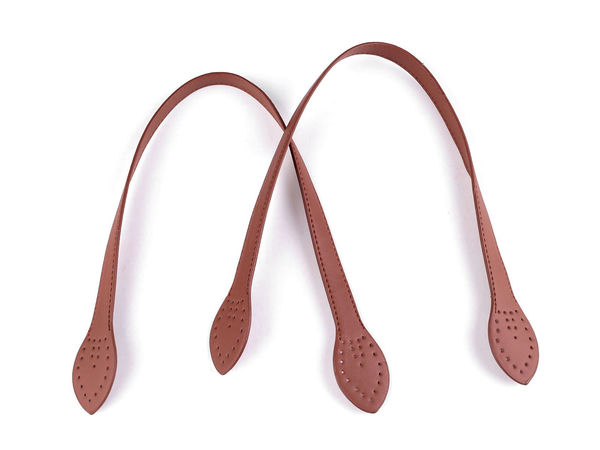 Premium Leather Bag Handles for Handbags and Purses (50cm, Pre-Punched Holes) - DIY Haberdashery Crafting Supplies