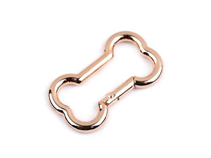 Bone-Shaped Metal Carabiner Snap Hook for Keychains, Bags, and Haberdashery Accessories