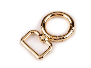 Premium Metal Round Swivel Clasp Carabiner for 19mm Straps - Heavy-Duty Hardware for Handbags, Backpacks, and Keyrings