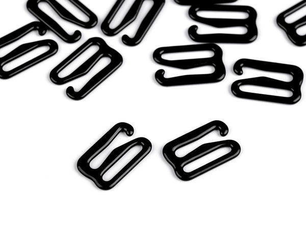 Premium Metal Bra Strap Hooks (12mm) – Durable Replacement Fasteners for Lingerie, Swimsuits & Corsetry