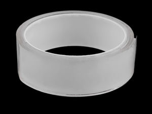Transparent Double-Sided Nano Tape - Reusable, Washable Heavy Duty Mounting Tape (3cm Width x 1.7mm Thickness)