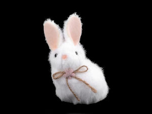 Miniature Plush Easter Bunnies for Wreaths, Crafts, and Floral Arrangements