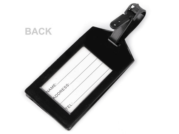 Premium Silicone Luggage Tag with Airplane Motif – Flexible Suitcase ID Name Tag for Travel Bag Accessories