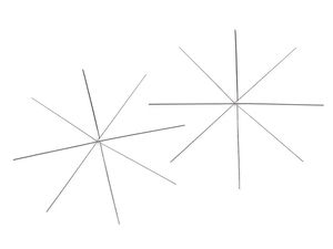 Platinum Wire Star & Snowflake Base for Beading, 12cm (8 Beams) - Premium DIY Christmas Ornament Wire Frame