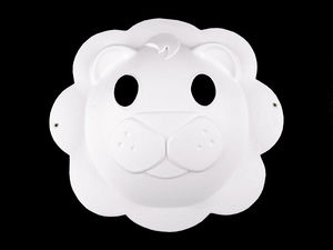 DIY Paintable Paper Animal Mask for Party and Carnival - Blank Craft Mask with Elastic Band