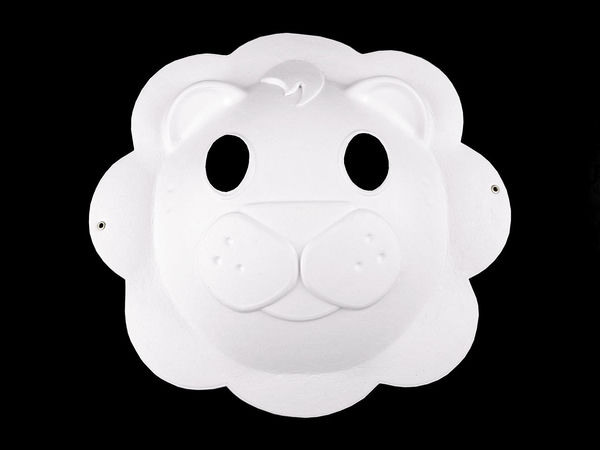 DIY Paintable Paper Animal Mask for Party and Carnival - Blank Craft Mask with Elastic Band