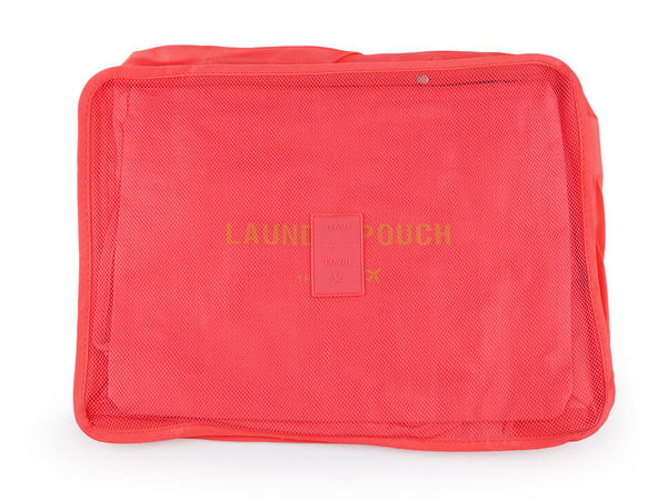 6-Piece Travel Organizer and Packing Cube Set for Suitcases - Lightweight Mesh and Flat Pouches for Luggage Organization