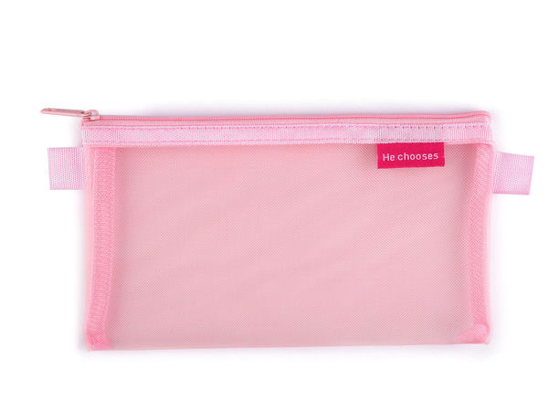Multipurpose Mesh Zipper Pouch Bag 20x12 cm - Travel & Cosmetic Organizer