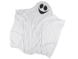 Premium White Ghost Costume for Carnival, Halloween & Theme Parties - Classic Spooky Fancy Dress with Mesh Eye Holes