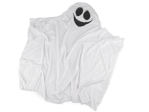 Premium White Ghost Costume for Carnival, Halloween & Theme Parties - Classic Spooky Fancy Dress with Mesh Eye Holes