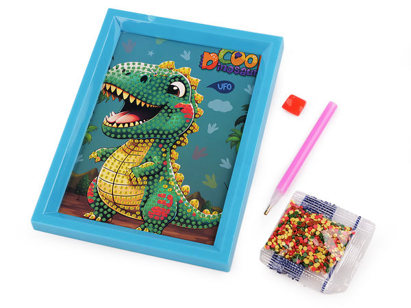 Premium Kids DIY Diamond Painting Kit with Frame - Creative Mosaic Art Activity Set