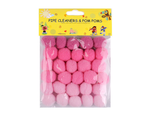 Premium Craft Pom Poms 20mm - Assorted Color Options for DIY Art, Fashion & Haberdashery