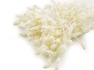 Premium Artificial Flower Pistils - Double-Ended Stamens on Starched String for Floral Crafts & Wreaths