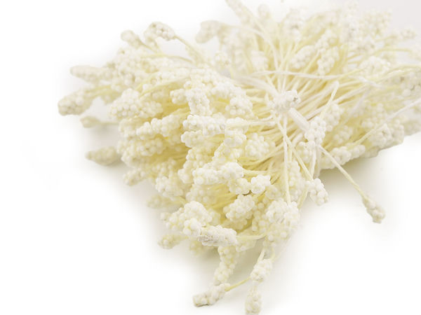 Premium Artificial Flower Pistils - Double-Ended Stamens on Starched String for Floral Crafts & Wreaths