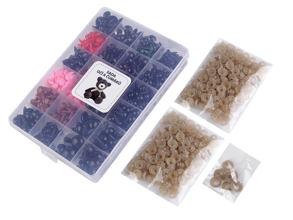 Premium Safety Eyes and Noses Kit for DIY Doll Making - 420-Piece Set with Backings and Organizer Box for Plush Toys and Amigurumi