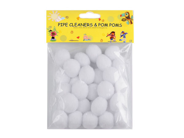 Premium Fluffy Craft Pom-Poms (20mm) for DIY Apparel, Accessories & Haberdashery