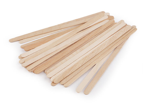 Premium Wooden Craft Sticks - 0.6x14 cm Multi-Purpose Spatulas for DIY Projects, 3D Modeling & Kids' Crafts (80-Pack)