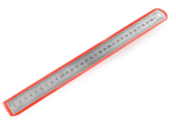 Professional 30cm Flexible Metal Ruler - Engraved Dual Metric & Imperial Scales, Nickel Finish for Tailoring, Drafting & Crafting