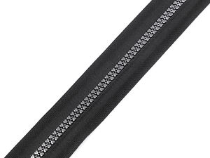 Premium No. 5 Continuous Plastic Zipper with Decorative Teeth - Bulk Chain for Jackets, Bags, and Haberdashery Crafts