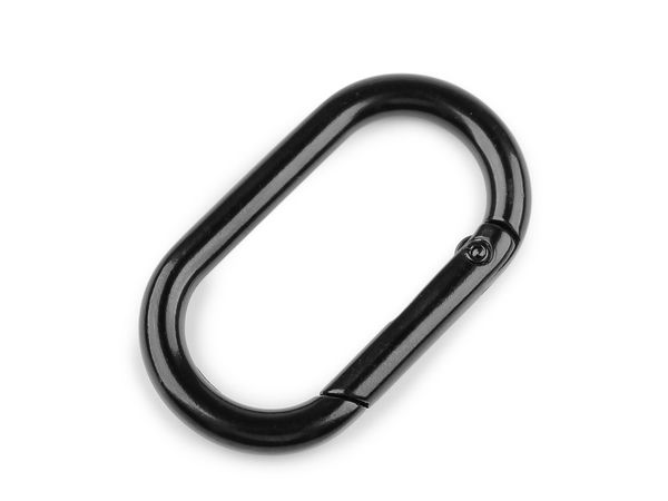 Solid Metal Oval Carabiner Clip, 34mm - Premium Hardware for Handbags, Straps, and Accessories