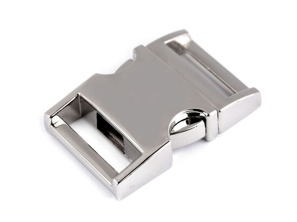 Premium 20mm Two-Piece Metal Buckle - Heavy-Duty Clasp for Belts, Bags, and Apparel
