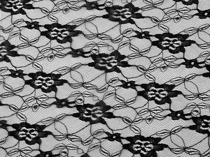 Premium Elastic Polyamide Lace Fabric - 40 g/m² Fine Lace